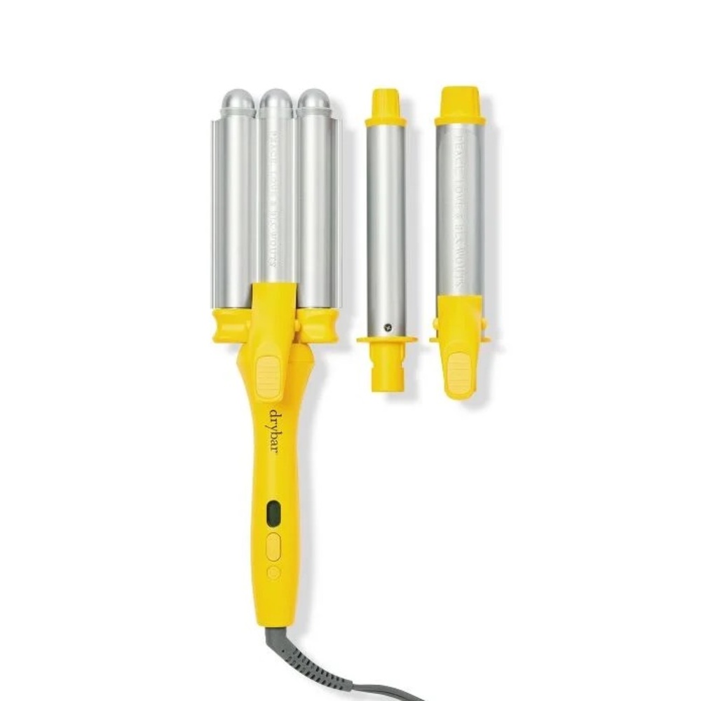 Drybar 💛 The Mixologist 3 Piece Interchangeable Hair Styling Tool Curling Iron